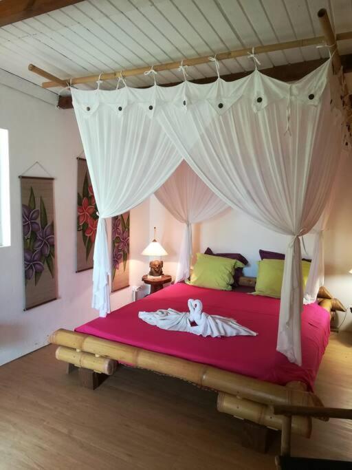 Bungalow Atypique Ti Bambou A 500M De La Plage サンタンヌ エクステリア 写真