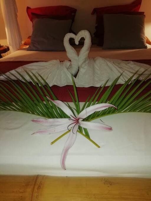 Bungalow Atypique Ti Bambou A 500M De La Plage サンタンヌ エクステリア 写真